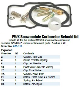 PWK39 PWK 39 carb repair kit