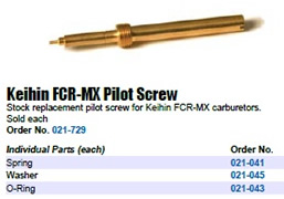 fcr-mx air fuel screw