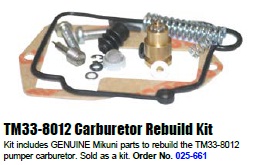 carb rebuild kit TM33-6012